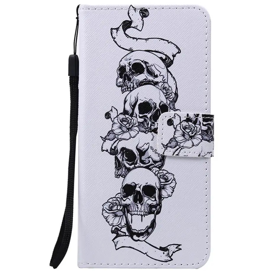 PU Leather Phone Case For Huawei P30 Lite MAR-LX1 Flip Cover Painted Pattern for Coque | Мобильные телефоны и аксессуары