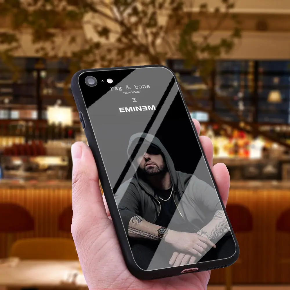 WEBBEDEPP Eminem Killshot 8 Mile чехол из закаленного стекла для телефона Apple iPhone Xr Xs Max X или 10 7 6