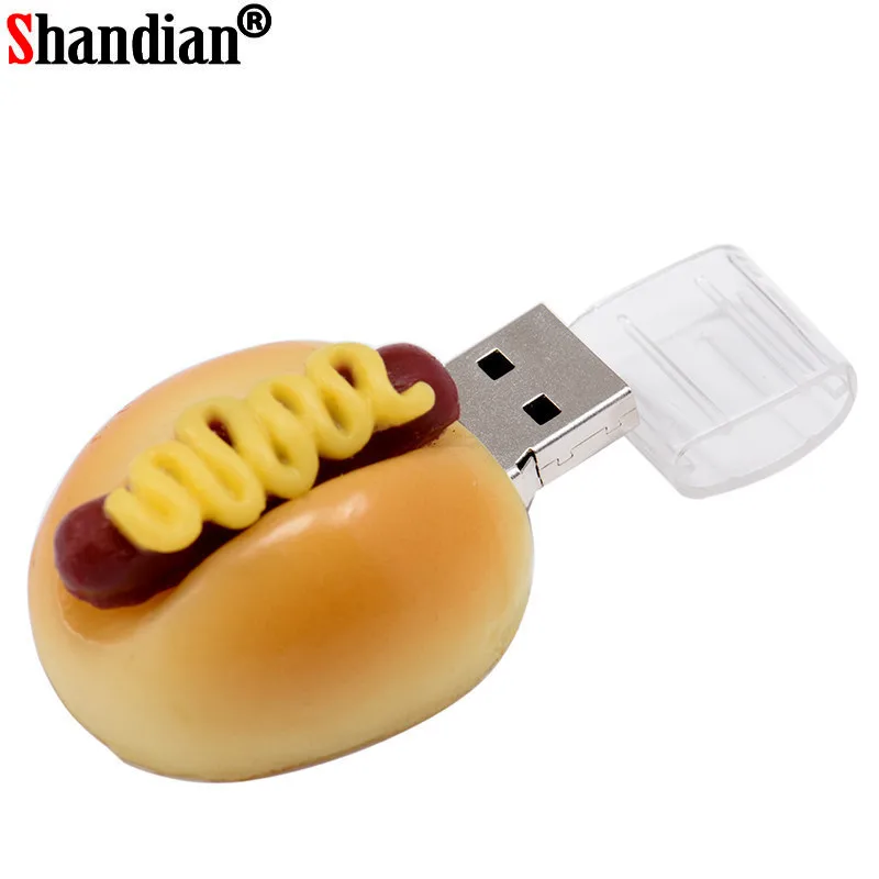 SHANDIAN флеш-накопитель, 4 ГБ, 8 ГБ, 16 ГБ, 32 ГБ, 64 ГБ usb французский, пицца, суши, форма USB флеш-накопитель USB2.0 флеш-накопитель флешка
