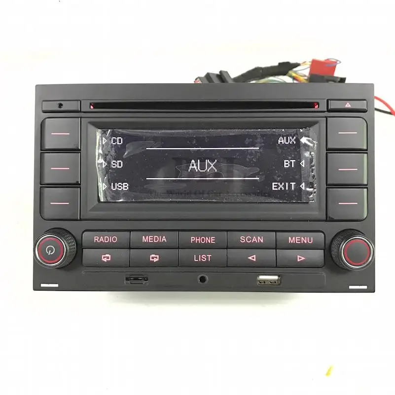 BODENLA Автомагнитола RCN210 CD-плеер USB MP3 AUX Bluetooth для VW Golf Jetta MK4 Passat B5 Polo 9N