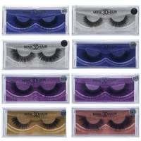 custom logo 3d mink lashes false fake eyelashes eyelash extension lash curler beauty eyelash with retail box 1000 pairs