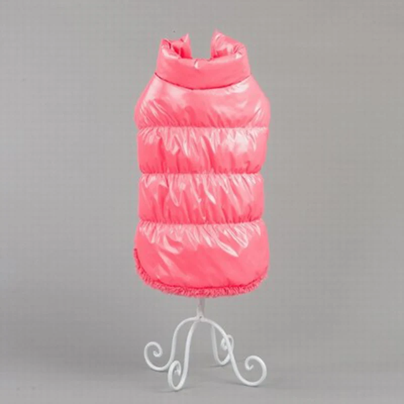 Pink Dog Jacket Зимняя одежда для собак, Большая одежда, водонепроницаемая одежда для маленьких собак, утолщенная куртка для собак, щенков, чихуахуа, 21 A1 - Цвет: Pink Dog Jacket