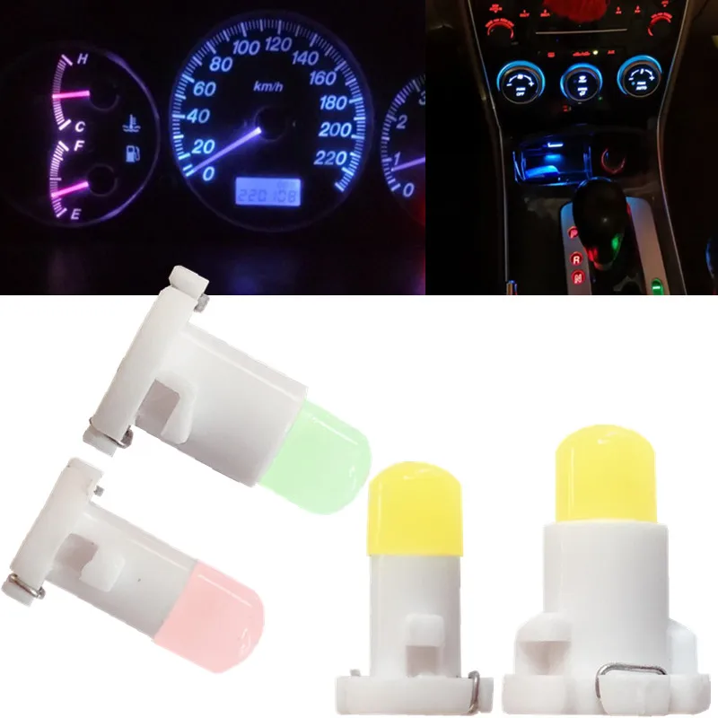 

10pcs T3 T4.2 T4.7 car LED Neo Wedge Switch Radio Climate Control Bulb Instrument Dashboard Dash Indicator Ac Panel Lights