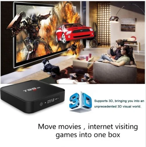 T95M ТВ приставка Android 6,0 Amlogic S812 четырехъядерный 2,4G Wifi 1 GB/2 GB/8 GB LAN 4K HDMI 3D телеприставка