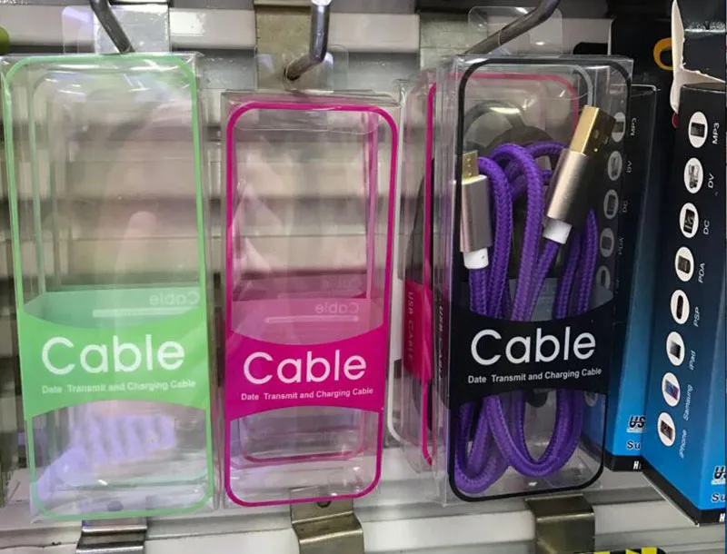 100 шт. коробки из ПВХ для iphone7 6s samsung 1 м 2 метра|pvc box|line cableline box |