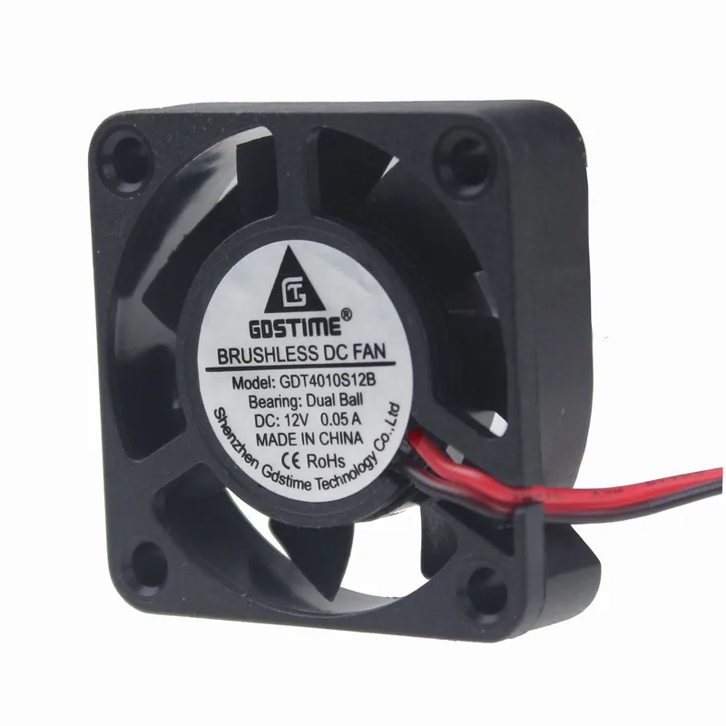 2 шт. вентилятор для 3D принтера 40x40x10 мм 12 в пост. Тока|heatsink cooling|vga heatsinkfan 40x40x10mm |