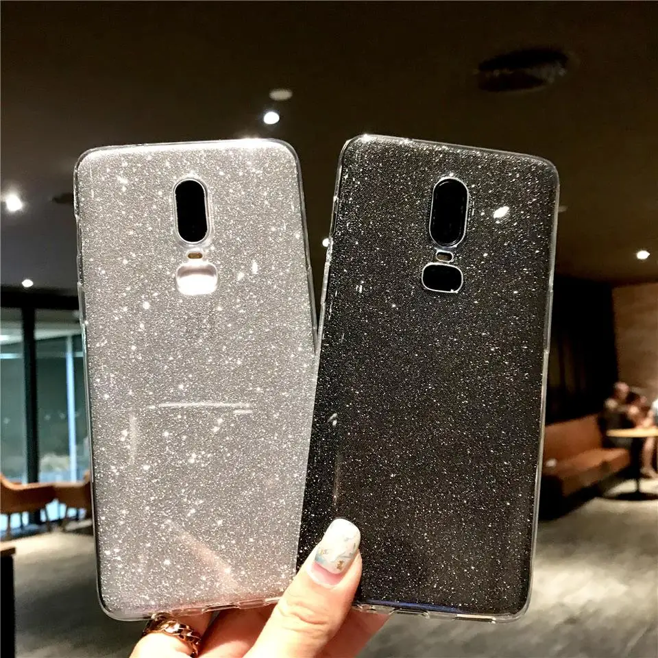 Ultra Slim Glitter Case For OnePlus 6 6T 7 5T 5 3T 3 Cover Silicone TPU Soft Phone Cases LG G5 G6 G7 Q6 Q7 Q8 V10 V20 V30 V40 |