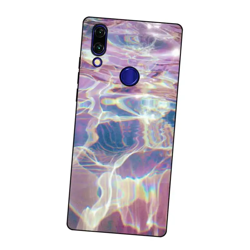 N395 Sky Black Silicone Case Cover For Xiaomi Redmi Note 3 4 4X 5 5A 6 7 Pro Global |