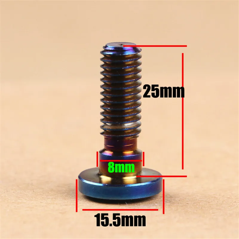 M8 X 25MM 1 шт. синий M8* 25 мм металлический мото винт тормозной диск фиксированные Болты части мото rbike винт универсальные аксессуары M8 moto rcycle наклейка винт - Название цвета: M8 X 25MM