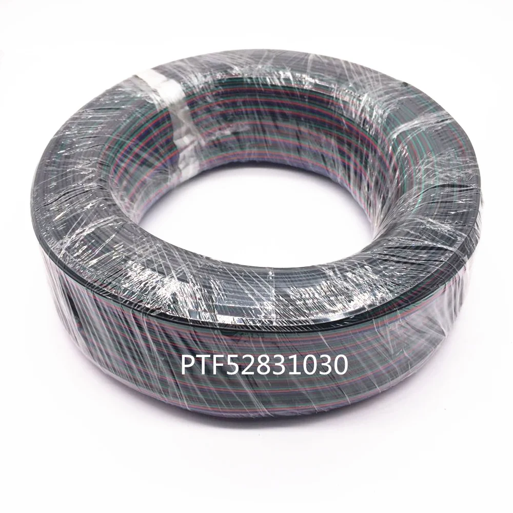 4 контактный удлинитель RGB + черный провод для ws2801/5050 /3528/lpd8806/apa102 smd Светодиодная