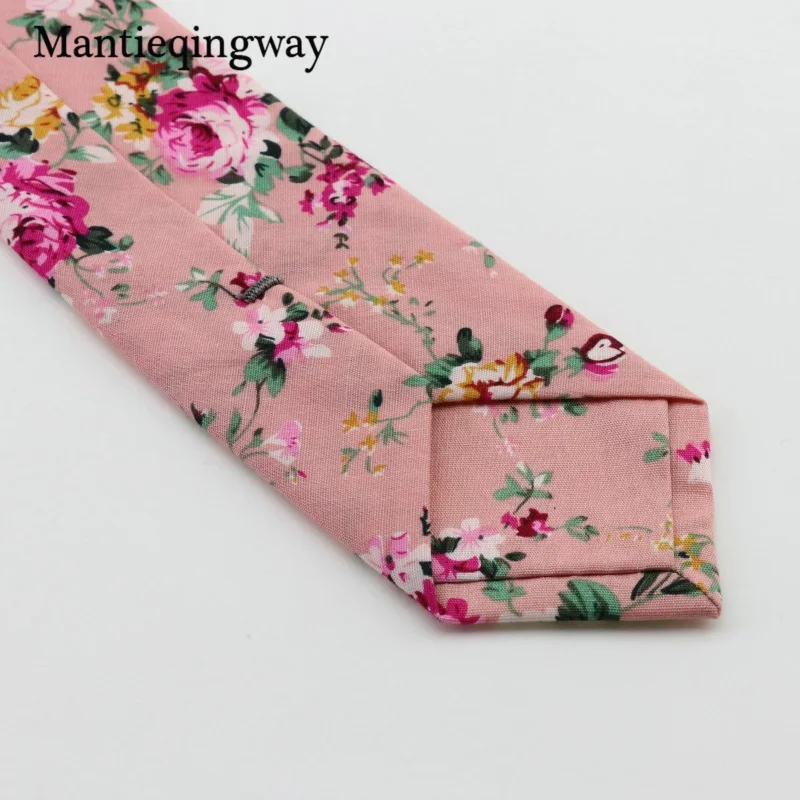 Mantieqingway для мужчин галстук бабочка платок набор галстуков хлопок с цветочным