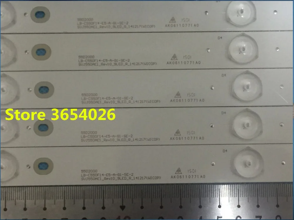10 шт./лот для новой оригинальной осветительной ленты changhong 55D2000 LB C550F14 E5 A G1 SE 1 шт. = 4