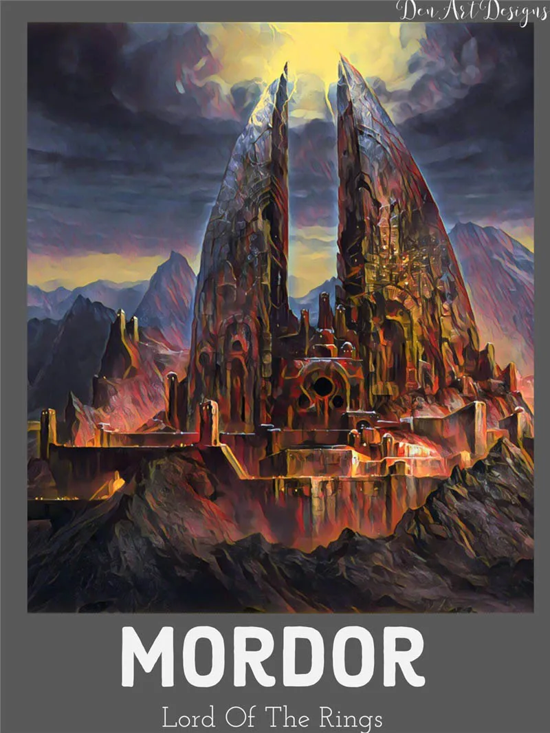 YS350 Властелин колец плакаты LOTR мотивационные настенные художественные холсты минималистичные скандинавские принты картины для спальни домашний декор HD - Цвет: YS350