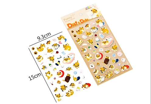 

15 pcs/lot Kawaii Cartoon animal Design decorative sticker for kids Stationery School Supplies(tt-4818)