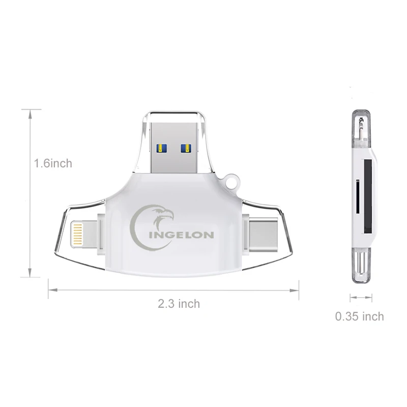 Ingelon SD кард-ридер памяти sd micro адаптер карт sd Тип C OTG кард-ридер для адаптера iphone samsung MacBook