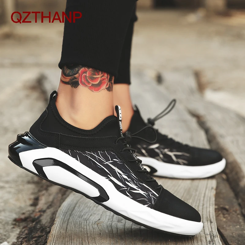 

Summer Men Casual Breathable Male Shoes Comfortable Footwear Trainers Lightweight Flats Thick Soled Shoes Adult Sapato Masculino