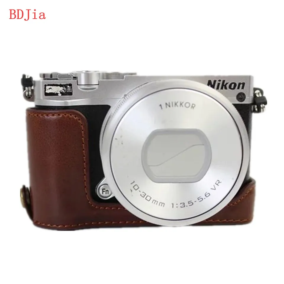 Новинка! Модная сумка для камеры чехол Nikon J5 искусственная кожа половина тела