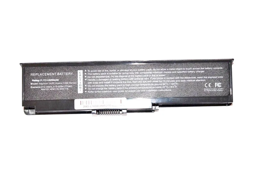 Аккумулятор Golooloo для ноутбука Dell Inspiron 1420 Vostro 1400 312-0543 312-0584 451-10516 FT080 FT092 KX117 NR433 WW116 6