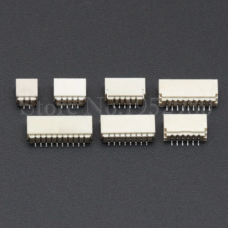 Коннектор SH1.0 100 шт. Шаг 1 0 мм SMD горизонтального типа 2/3/4/5/6/7/8/9/10/11/12P Штекерный