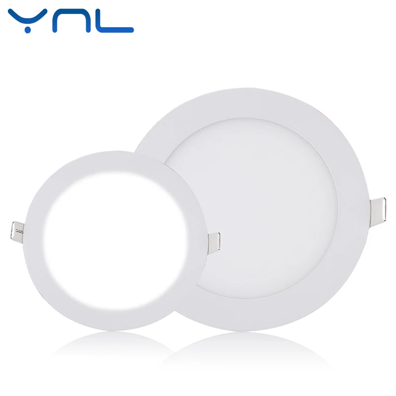 YNL супер яркий светодиодный панельный светильник 3 Вт 4 6 9 12 15 18 110-220 В SMD2835 Круглый