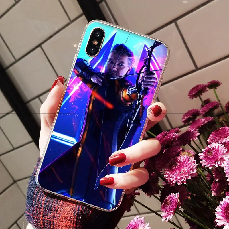 Ruicaica Marvel Hawkeye Прозрачный мягкий силиконовый чехол для телефона из ТПУ Apple iPhone 8 7 6 6S