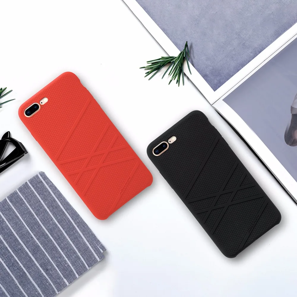 Чехол для iPhone 8 Plus Nillkin Flex жидкий силиконовый чехол телефона TPU мягкая задняя