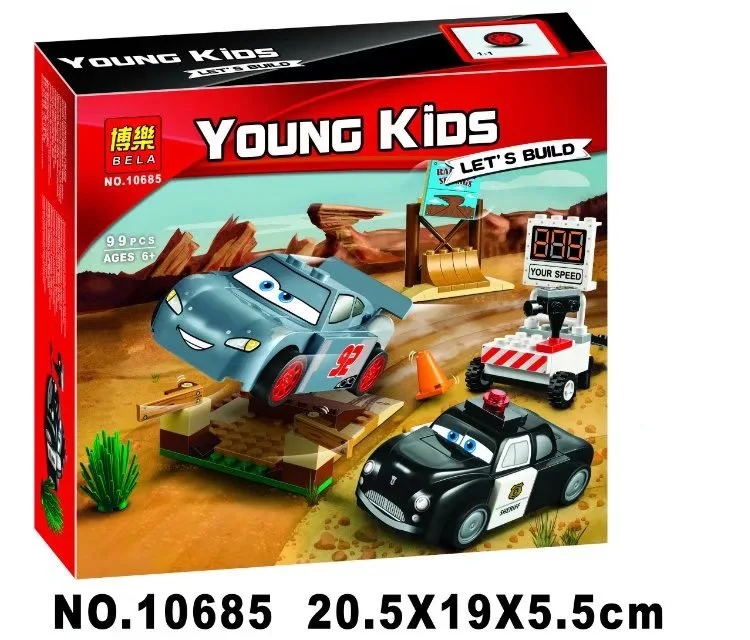 Горячая Распродажа гоночные блоки с 3 молниями для автомобилей Smokey's Garage пустые