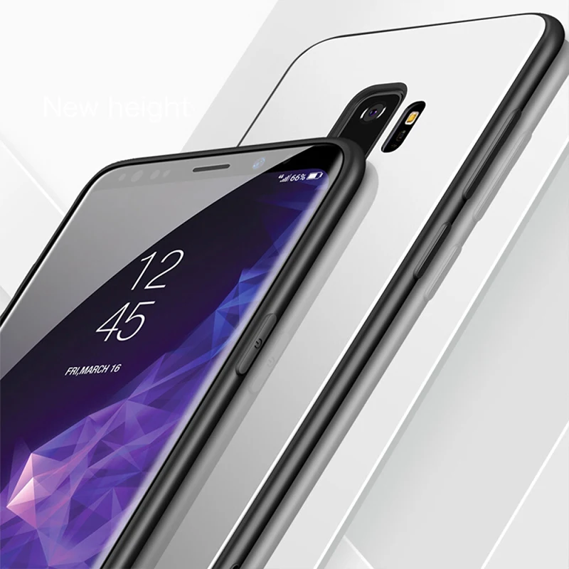 luxury mirror glass phone case for samsung galaxy s20 s10 e s9 s8 5g note 10 9 8 plus silicone protection cover free global shipping