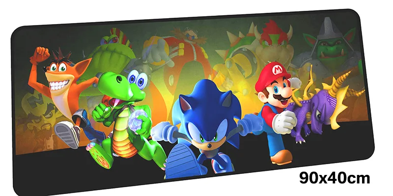 Size 900x400X2MM Mario Коврик для мыши геймер 900x400 мм notbook коврик для мыши гелевый большой игровой коврик для мыши подставка для запястья коврик для мыши PC стол padmouse аксессуары - Цвет: Size 900x400X2MM