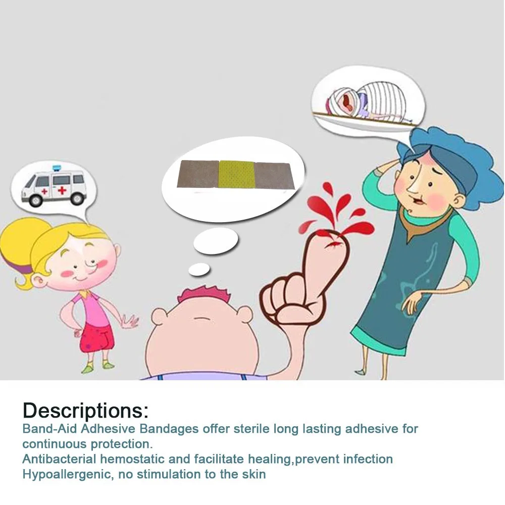 20 шт. повязки для перевязок ран стерильные гемостазы наклейки Первая помощь