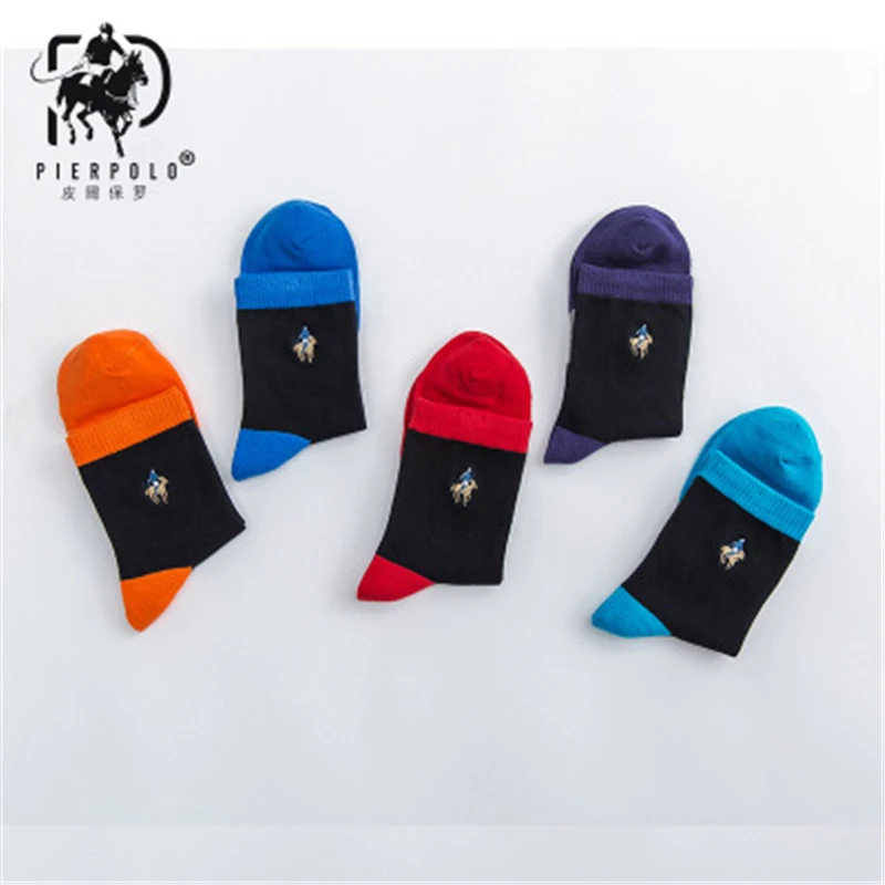 PIER POLO новые осенние и зимние мужские хлопковые носки мужские деловые хлопковые носки для отдыха носки средней длины