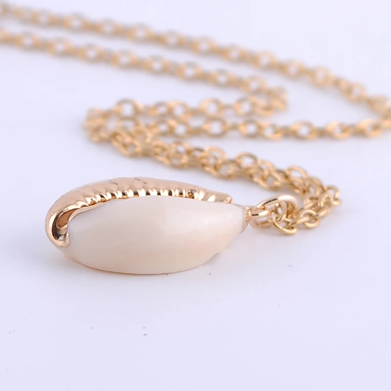 Trendytime новое ожерелье Cowrie ракушка из натуральной ракушки для женщин богемное