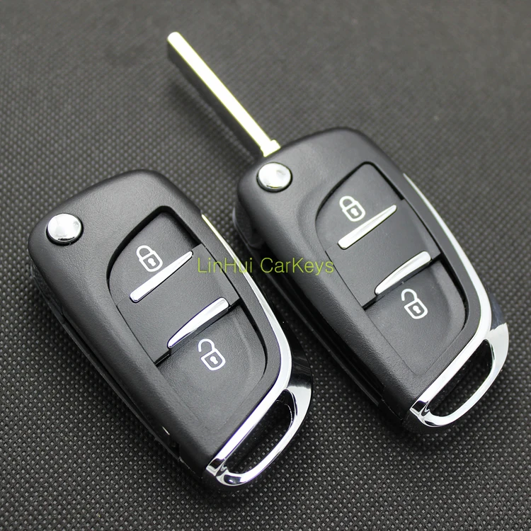 PINECONE for PEUGEOT 307 308 408 Car Styling Key Shell 2 Buttons Uncut Blank Brass Blade Modified&ampReplace ABS 1PC | Автомобили и