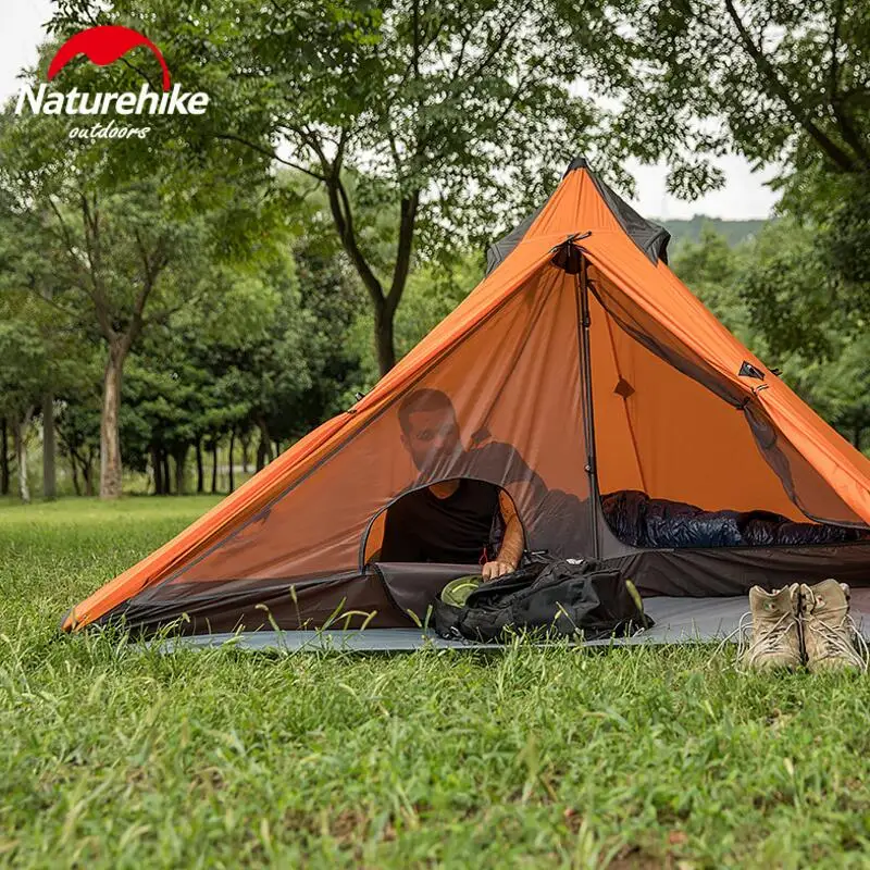 Naturehike Открытый Сверхлегкий Палатка 1 человек Водонепроницаемый 20D силиконовый