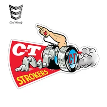EARLFAMILY 12 см x 8 6 CT Strokers Hot Rod автомобильные наклейки забавные
