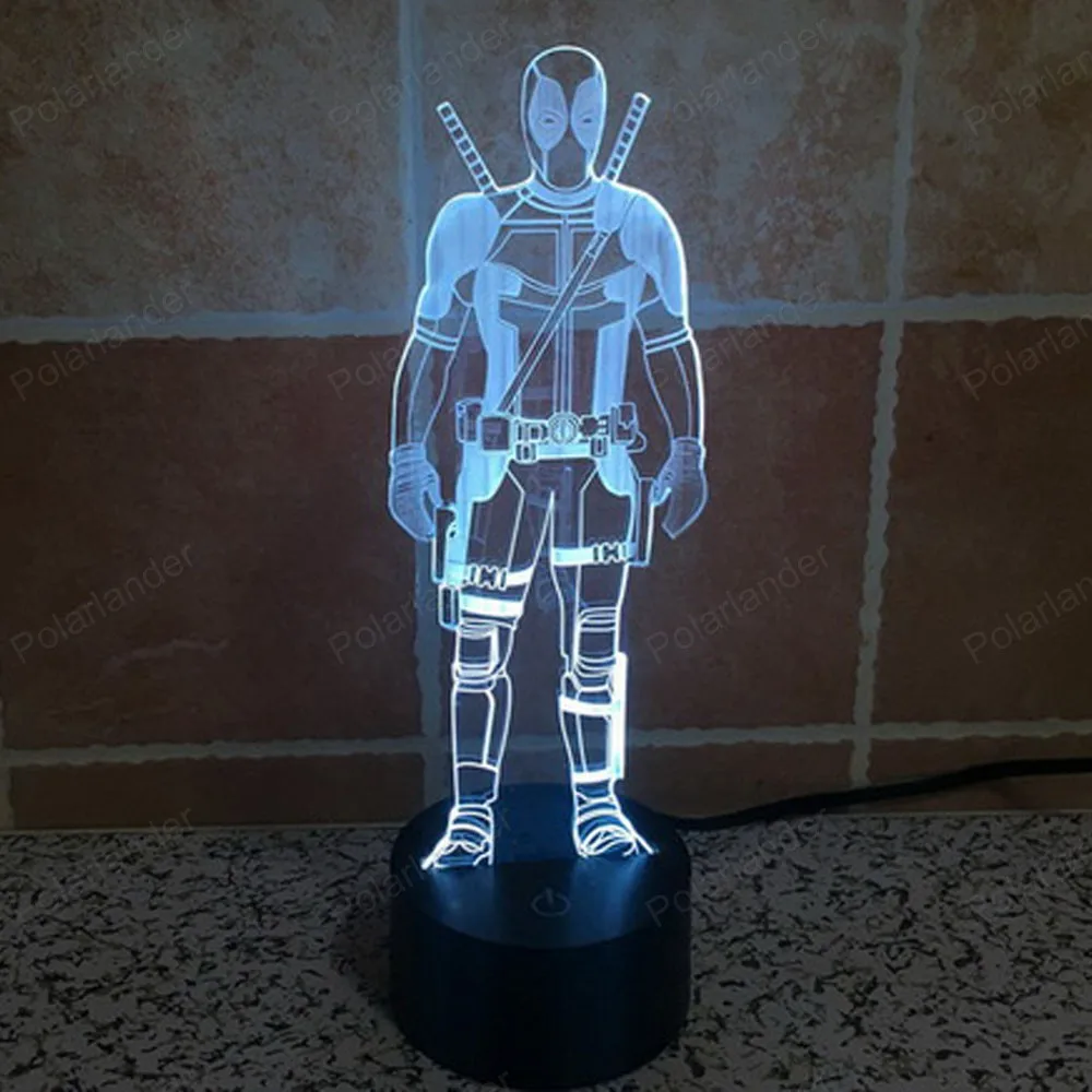 3D Ночник Таблица Lampara с Сенсорным Цоколь Лампы С Дистанционным Управлением