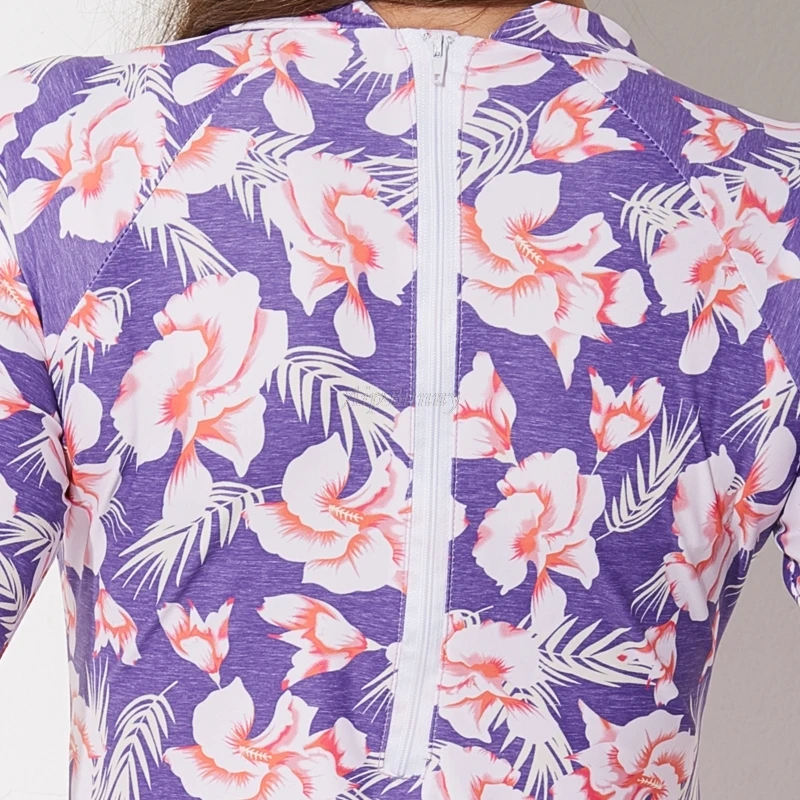 Женский купальник бикини с высокой горловиной и длинными рукавами пуш ап