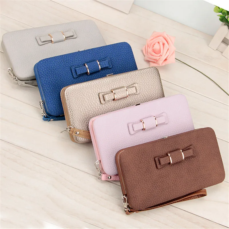 Baellerry роскошный женский мягкий кошелек высокого качества с бантом дизайнерский