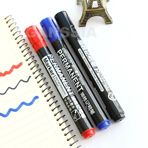 Маркеры перманентные водонепроницаемые быстросохнущие офисные принадлежности 3