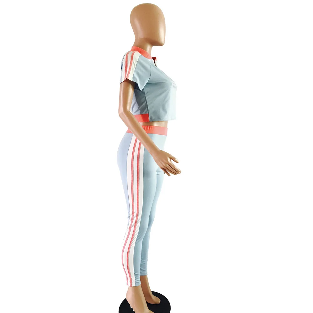 Серый костюм из 2 предметов Модный женский комплект одежды сексуальный шт.