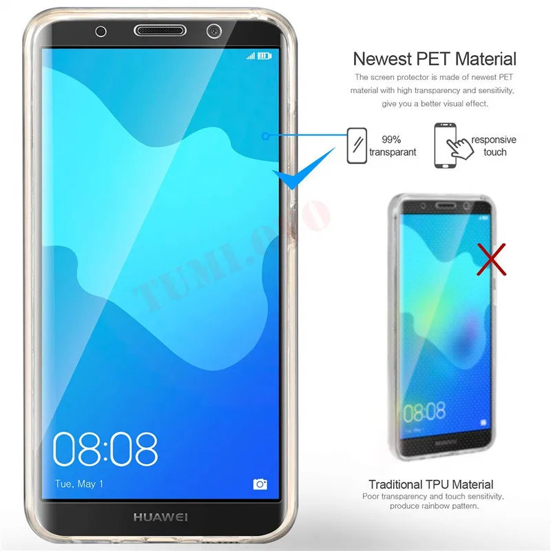 Ударопрочный чехол для телефона Huawei Nova 3 3i 2i P Smart Plus Mate 10 20 Lite P20 P10 P8 2017 Honor 7A 7C 8X 360