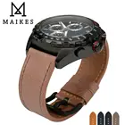 Ремешок MAIKES из натуральной кожи для мужских часов, аксессуары для наручных часов, коричневый браслет для Panerai, 22 мм 24 мм