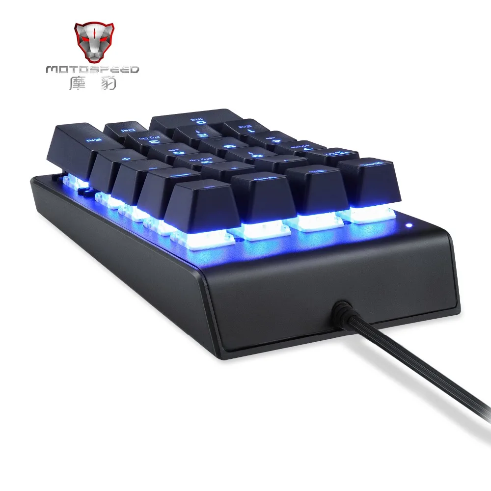 Motospeed K22 механическая мини-клавиатура с цифровой клавиатурой RGB для компьютера PC
