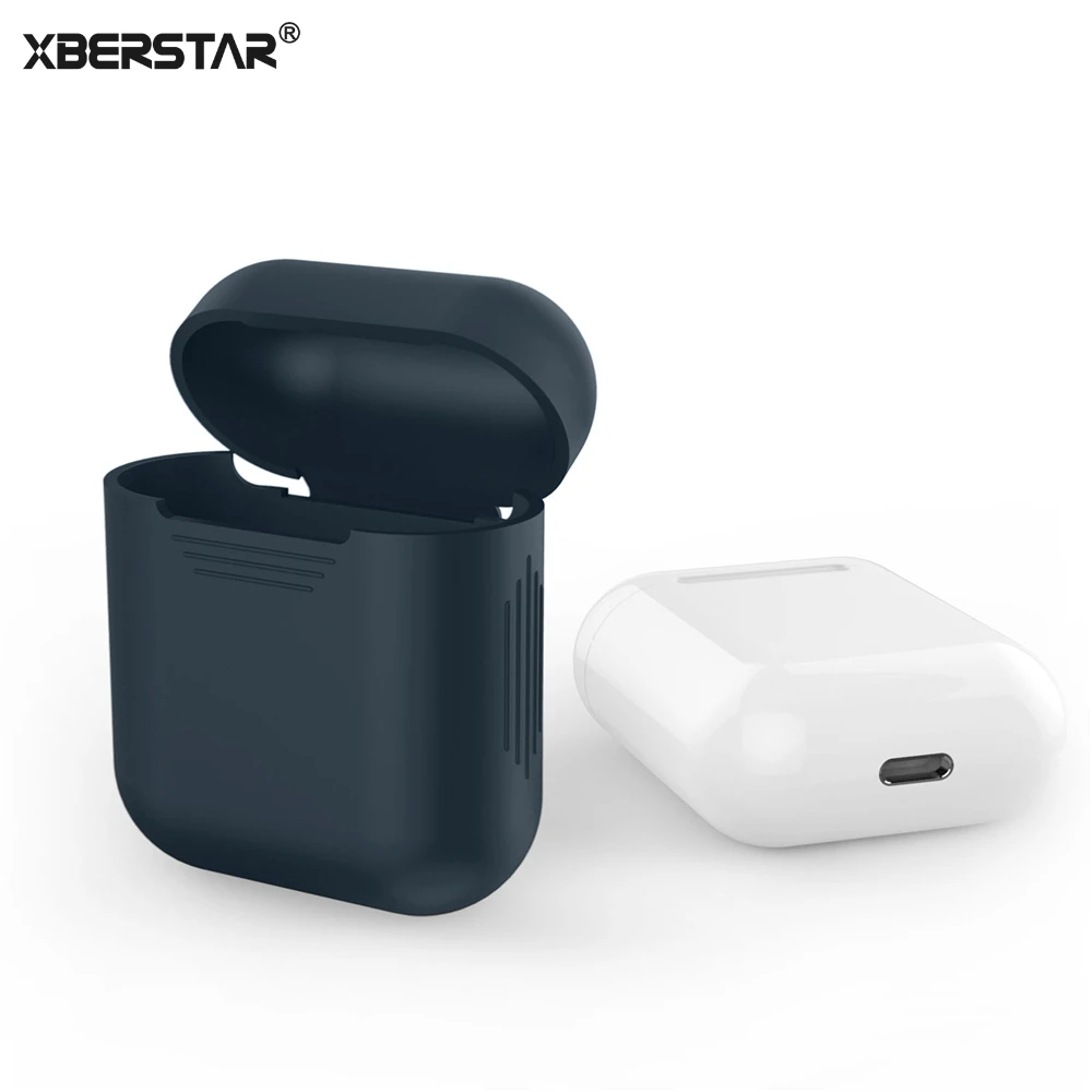 Чехол рукава кожного покрова для Apple AirPods True Беспроводной наушников силиконовые
