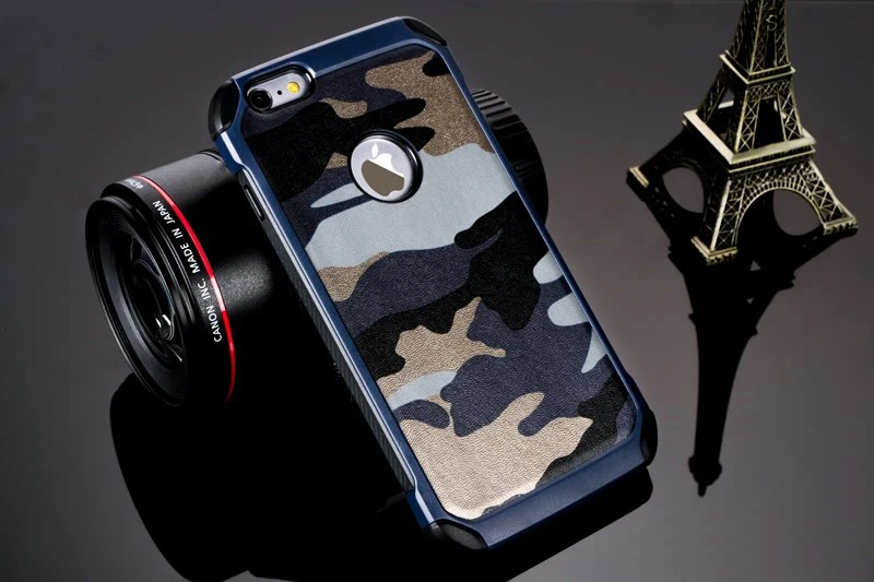 2in1 Armor Hybrid Plastic+TPU Army Camo Camouflage Rear Cover for iPhone 6 6S 4.7''/5.5'' Special Shockproof Angle Phone Cases |