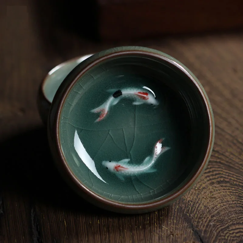 Китайские фарфоровые чайные чашки Longquan Celadon 1 шт. чайная чашка чаша для чая с