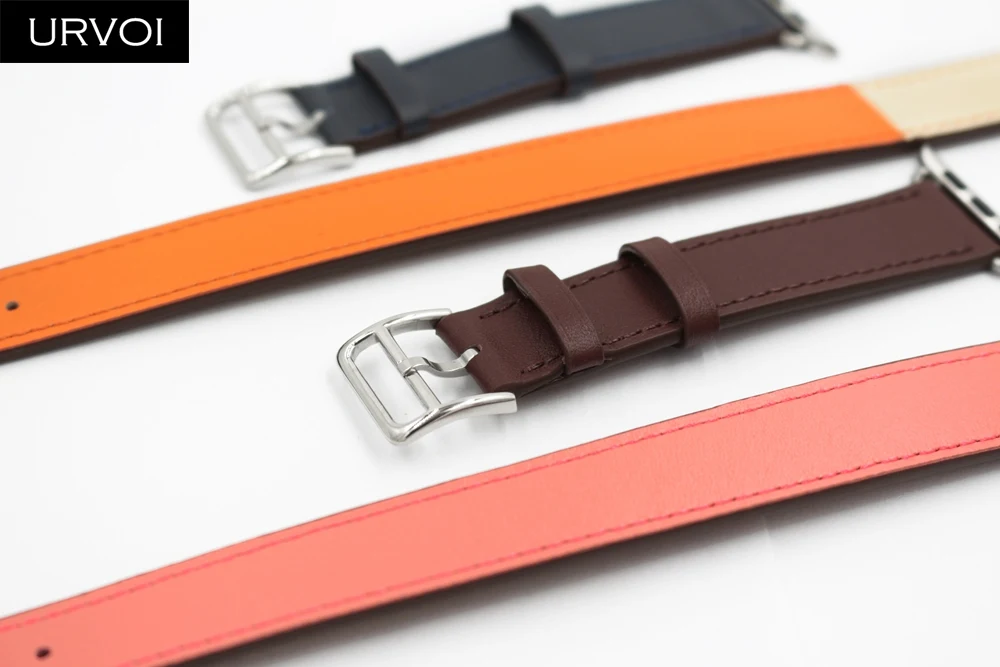 Ремешок URVOI 2018 для Apple Watch band series 4 3 2 1 роскошный браслет из натуральной кожи с