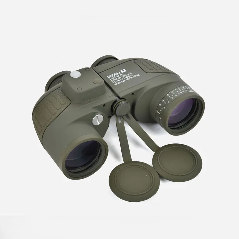 Водонепроницаемый армейский бинокль BEDELL с увеличением 10 х50 зеленый | Спорт и