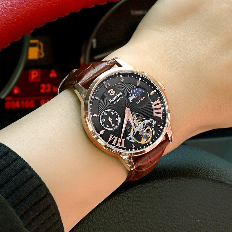 Bestdon New Switzerland Automatic Mechanical Watch For Men Role Elite Brand Skeleton Men's Waterproof 7113 | Наручные часы
