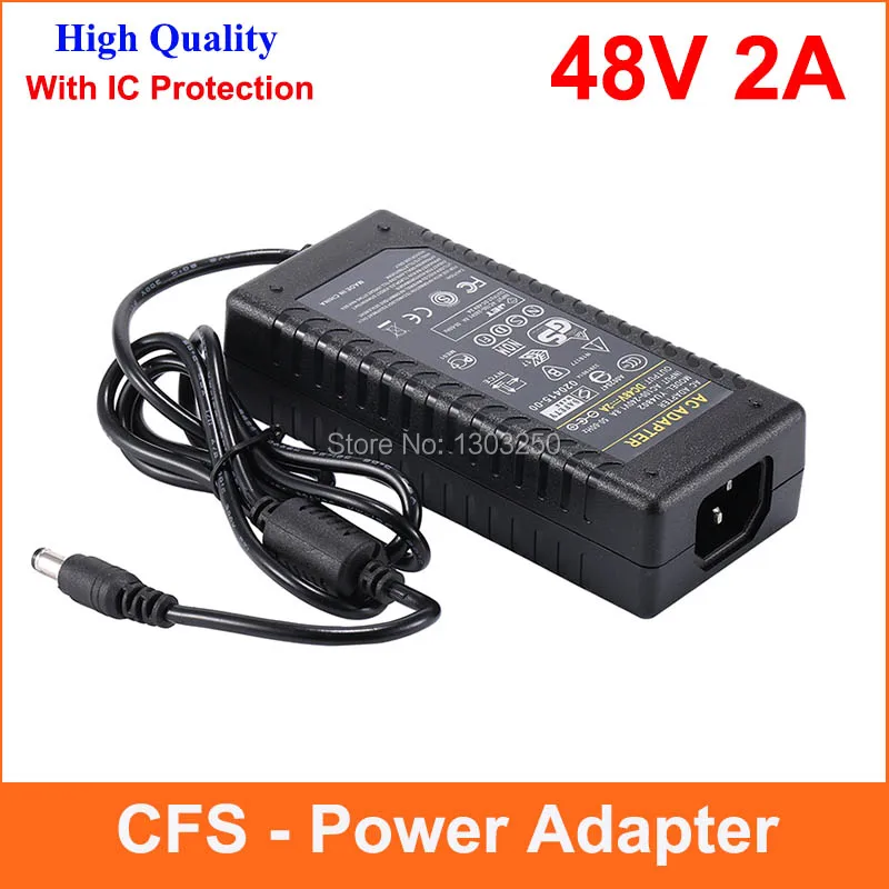 С IC защитой AC DC 48V 2A Импульсный блок питания адаптер настольная Замена 96W зарядное